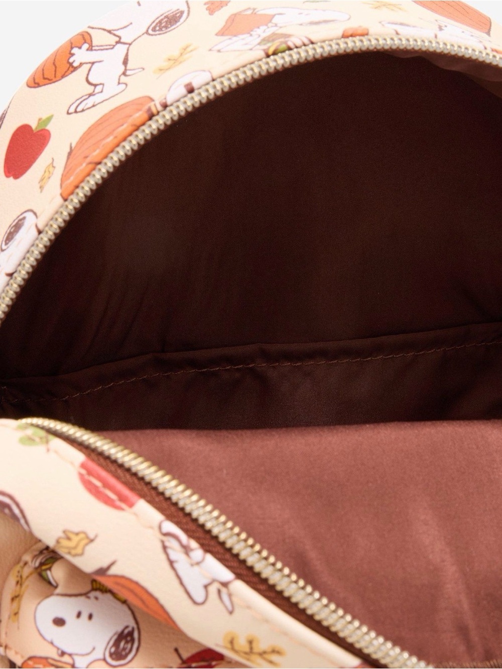 New Loungefly Peanuts Snoopy Fall Things Mini Backpack - Picture 4 of 4
